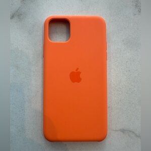 Apple Orange Silicone Case for iPhone